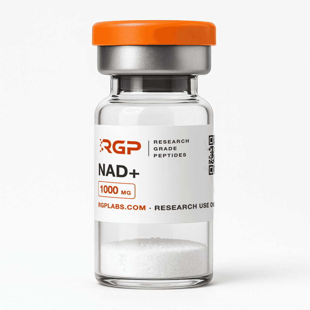 NAD+ research vial, front